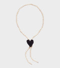 Black Heart Texas Tie Necklace