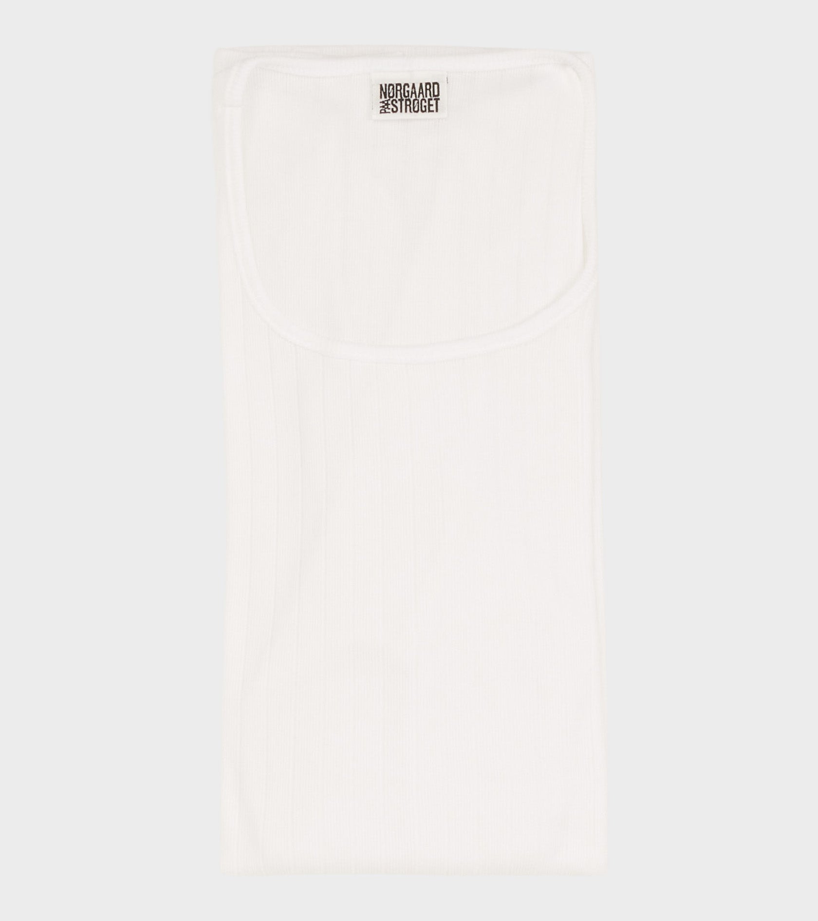 101 Rib Solid Colour White