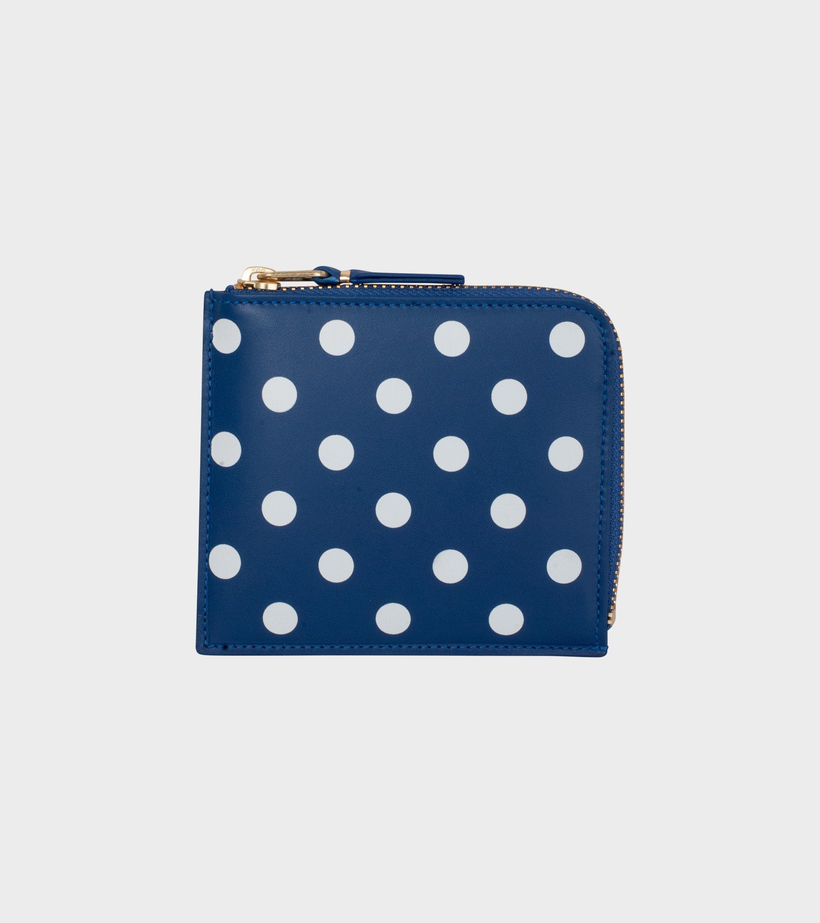 Polka Dot Printed Wallet Blue/White