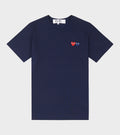U Double Heart T-shirt Navy