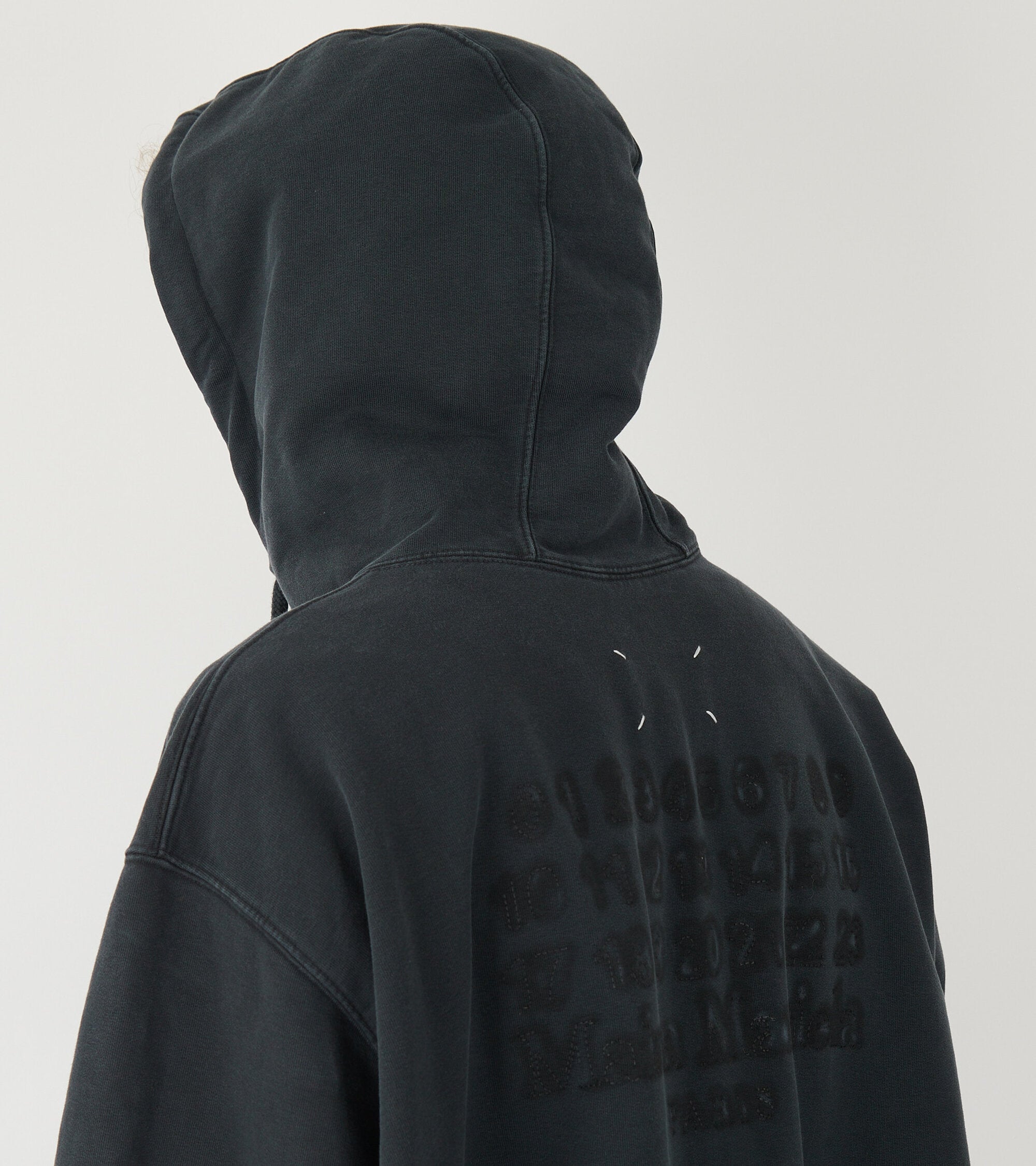 Embroidered Logo Hoodie Black