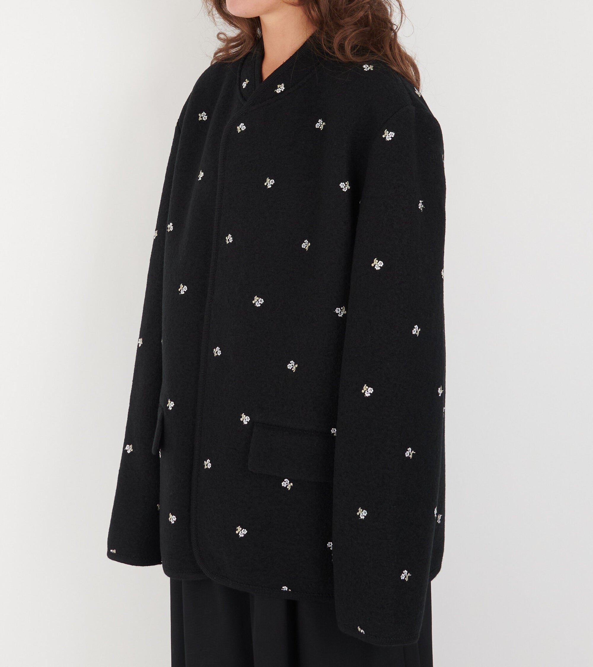 Walker Jacket City Flowers Black