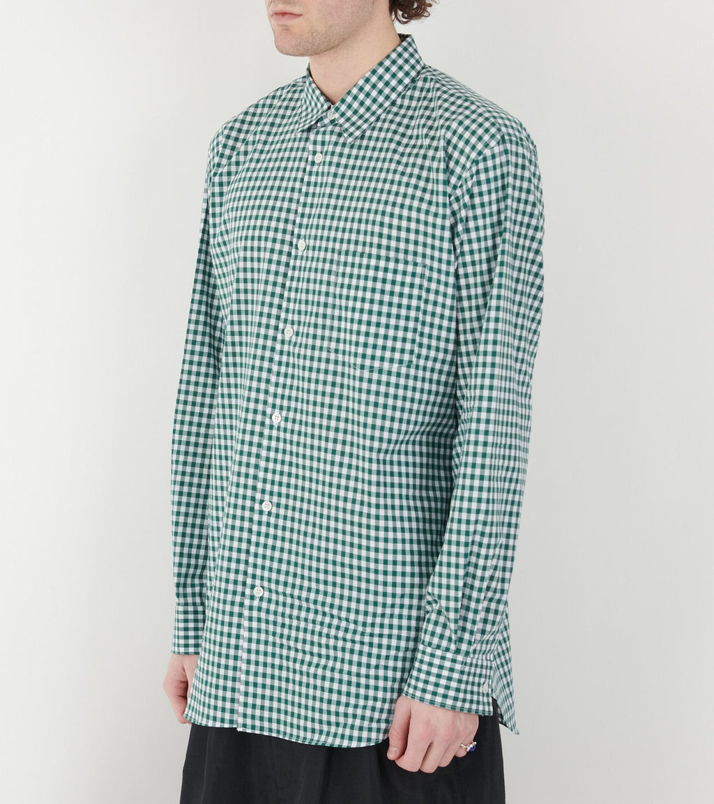 Check Shirt Dark Green/White