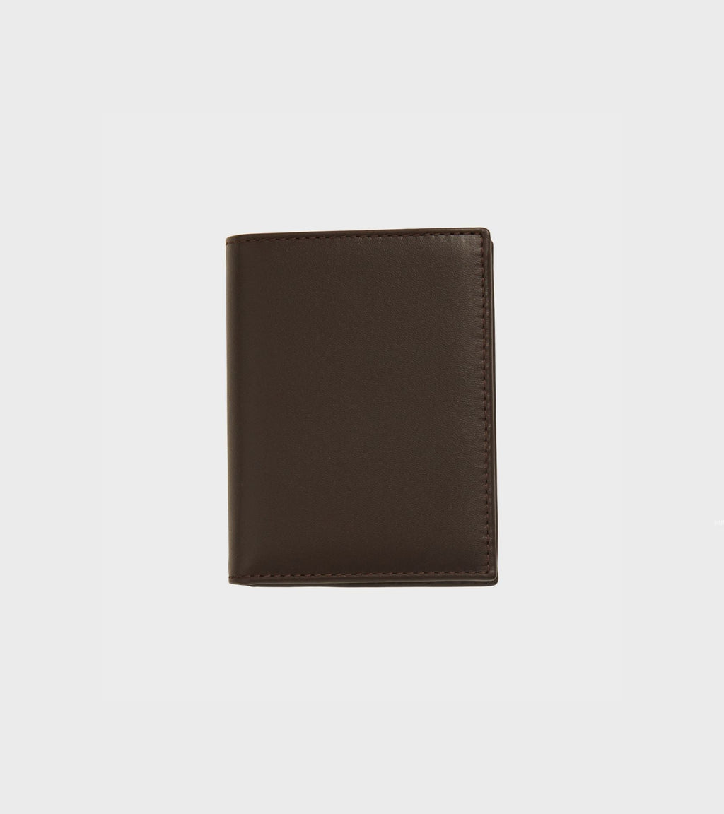 No Zip Wallet Brown