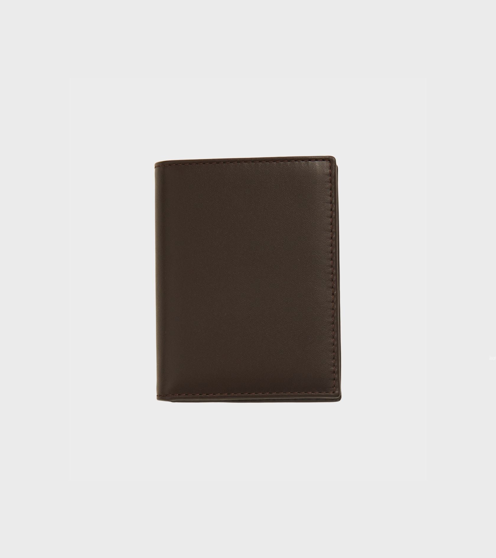 No Zip Wallet Brown
