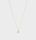 Simple A Necklace Gold