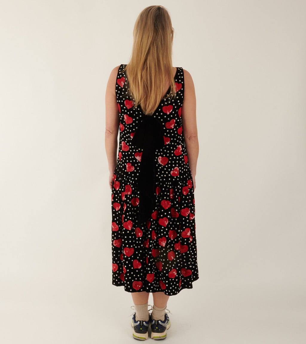 Sonya Dress Black Silk Velvet
