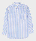Mens Shirt Woven Blue/White