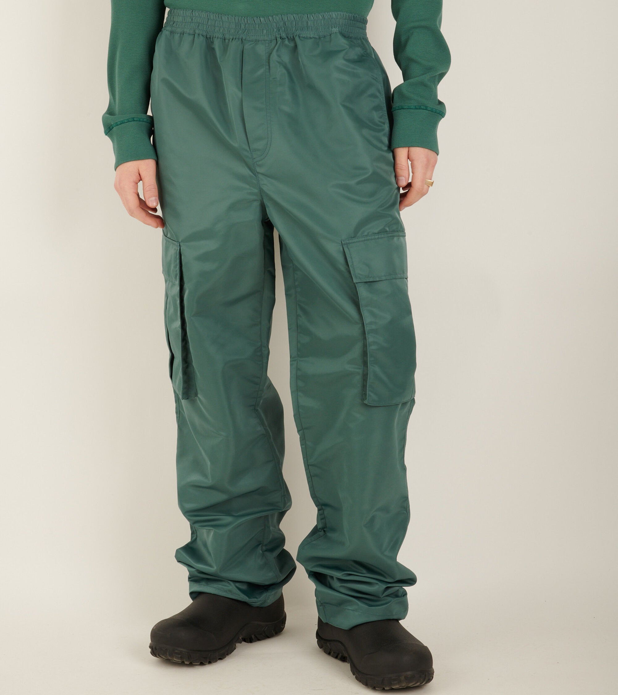 Unisex Woven Trousers Green