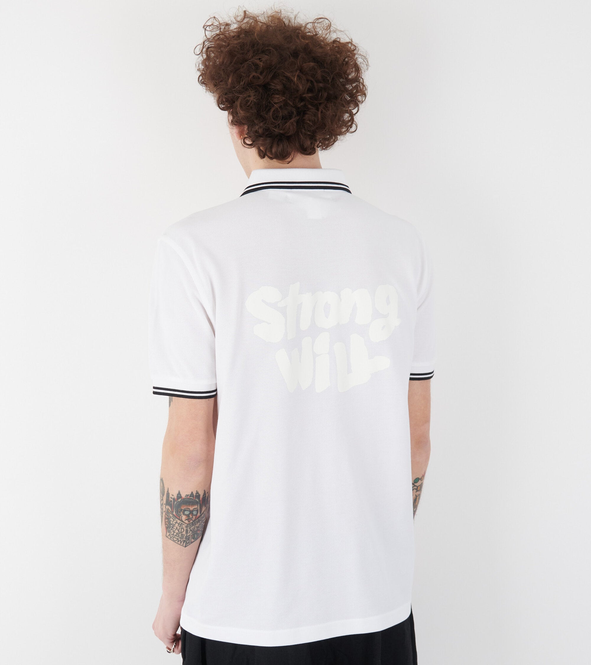 X Fred Perry Strong Will Polo White