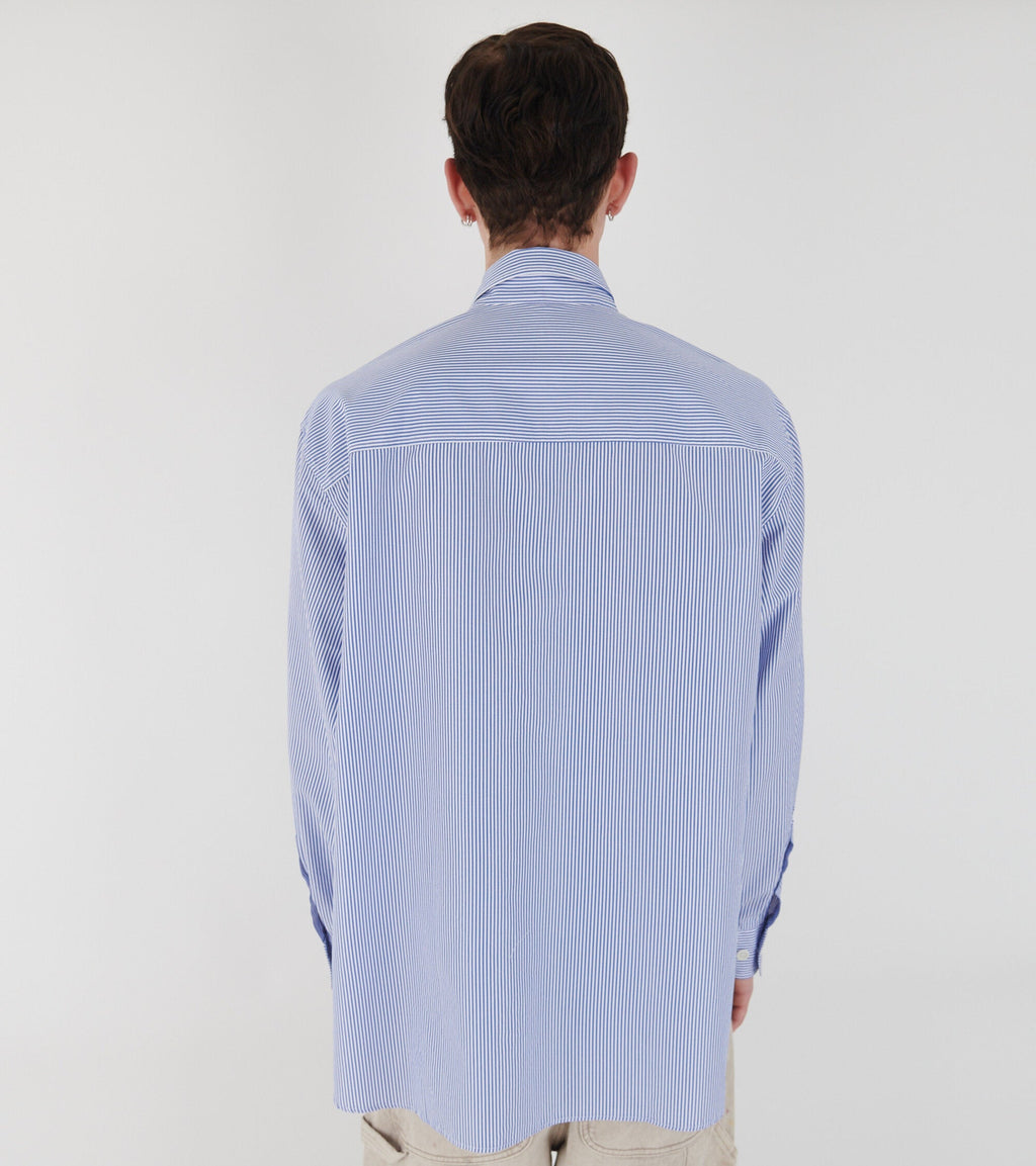 Dr. X Adams Note Shirt Blue Stripe