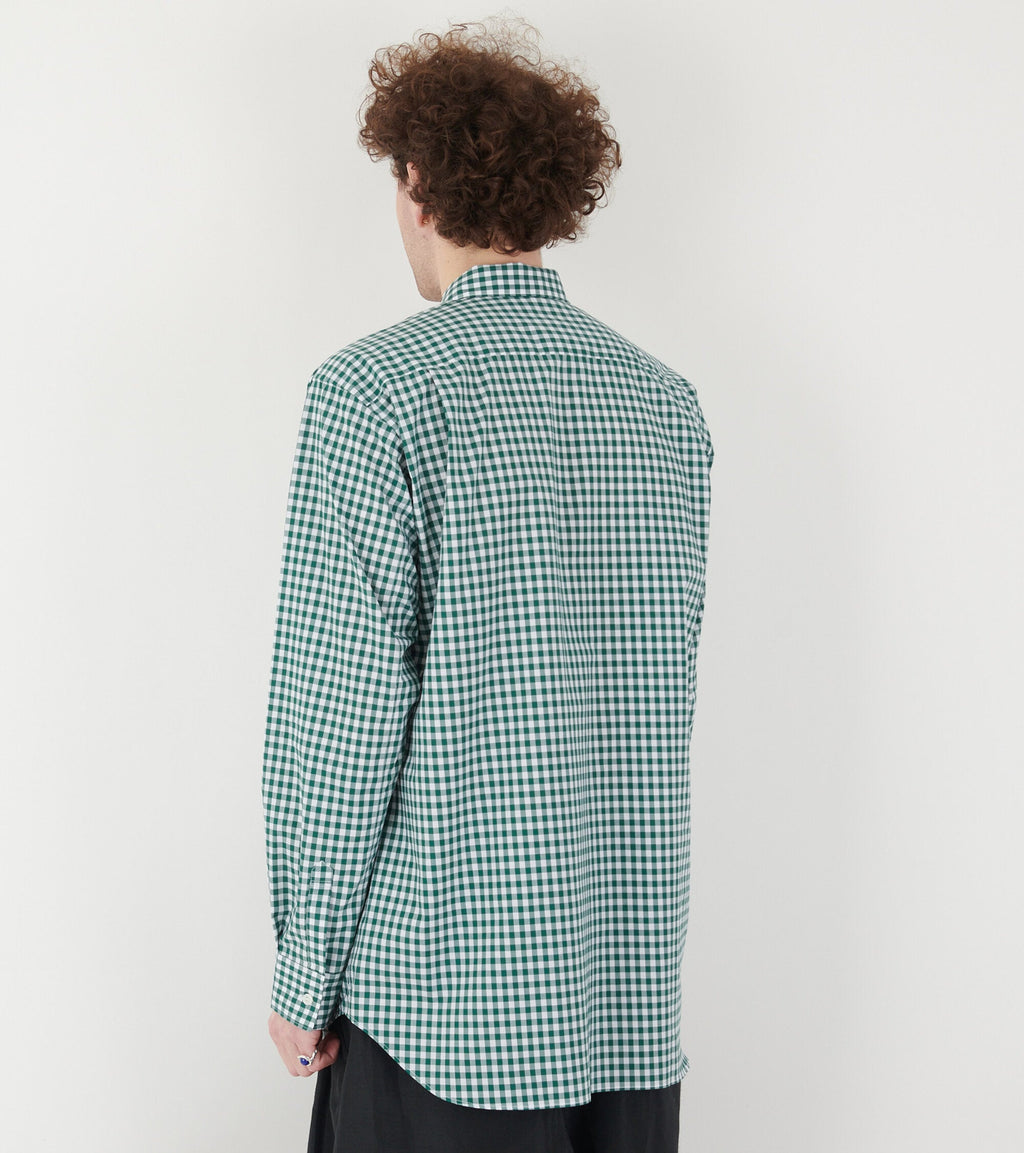 Check Shirt Dark Green/White