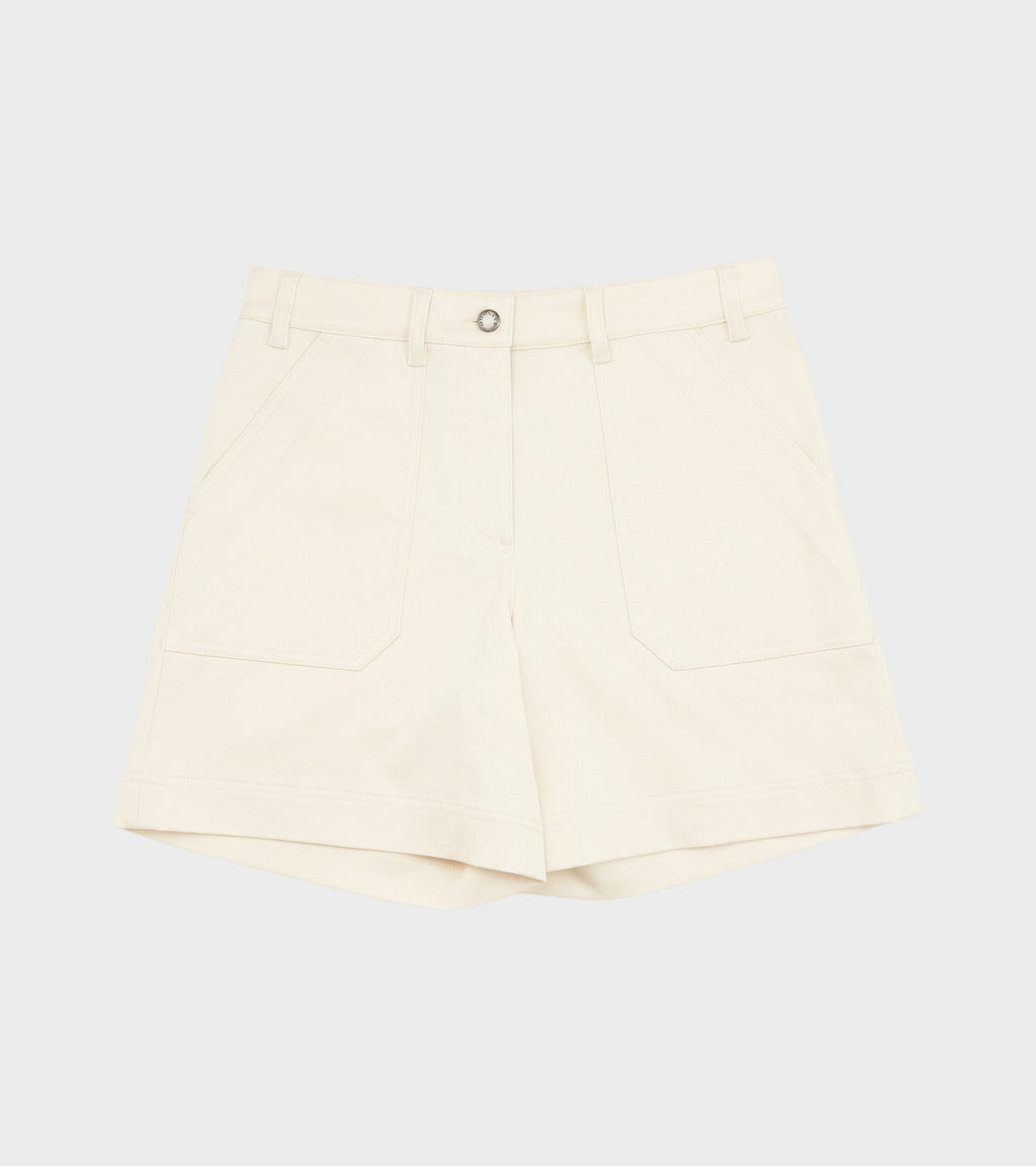 Cotton Canvas Shorts Off-white