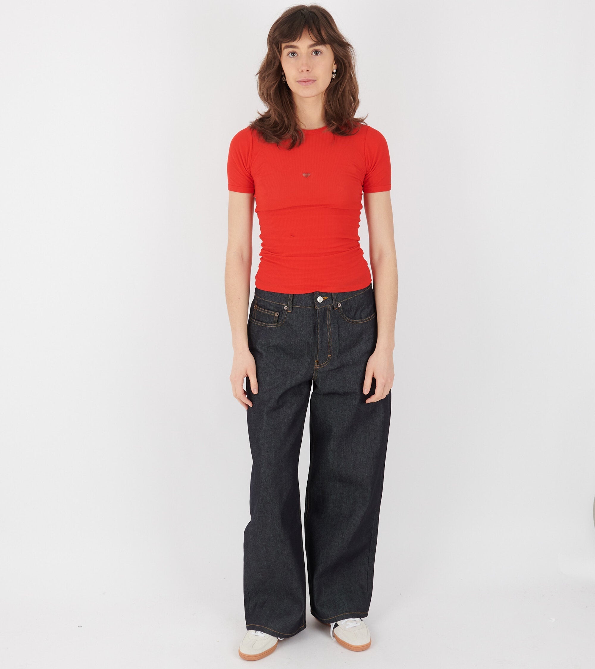 S/S Heart T-shirt My Red