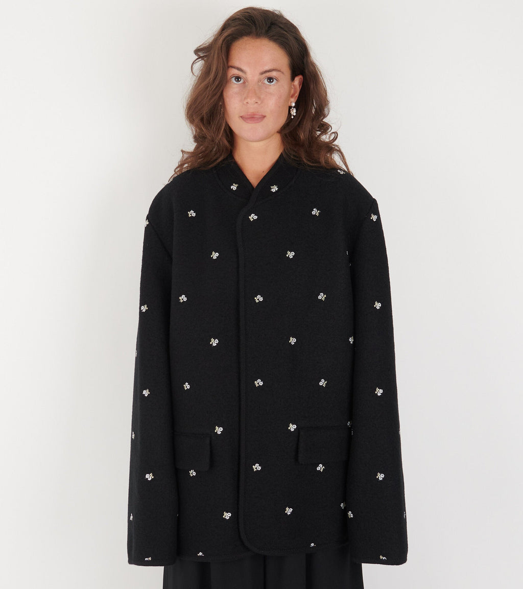 Walker Jacket City Flowers Black