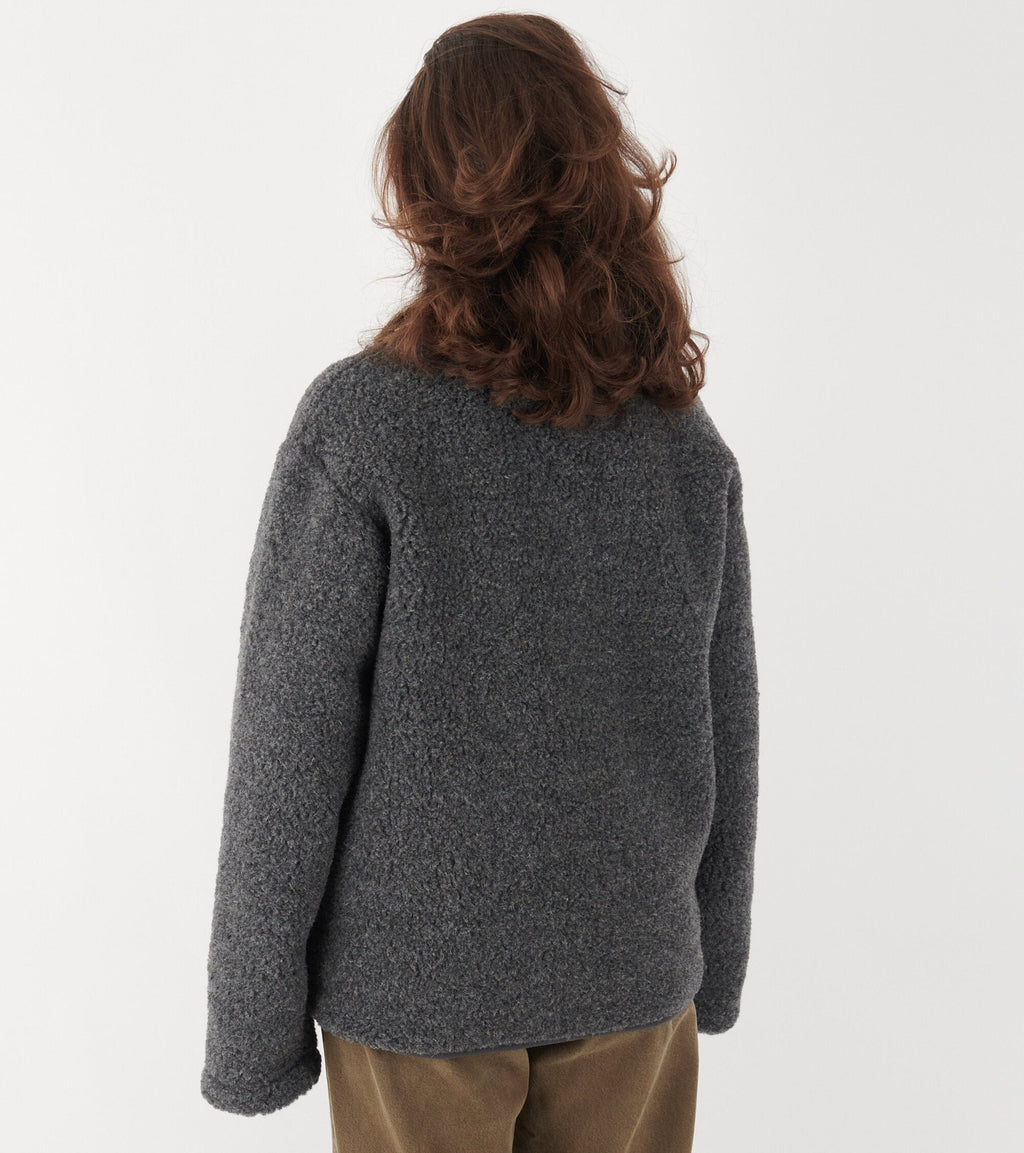 Zip Cardigan Graphite