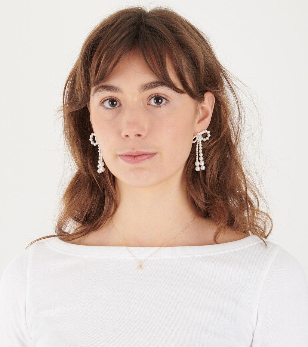 Grande Rosette De Perle Earrings