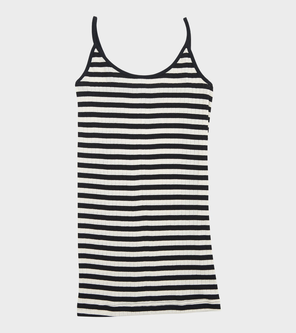 101 Strap Top Black/Ecru