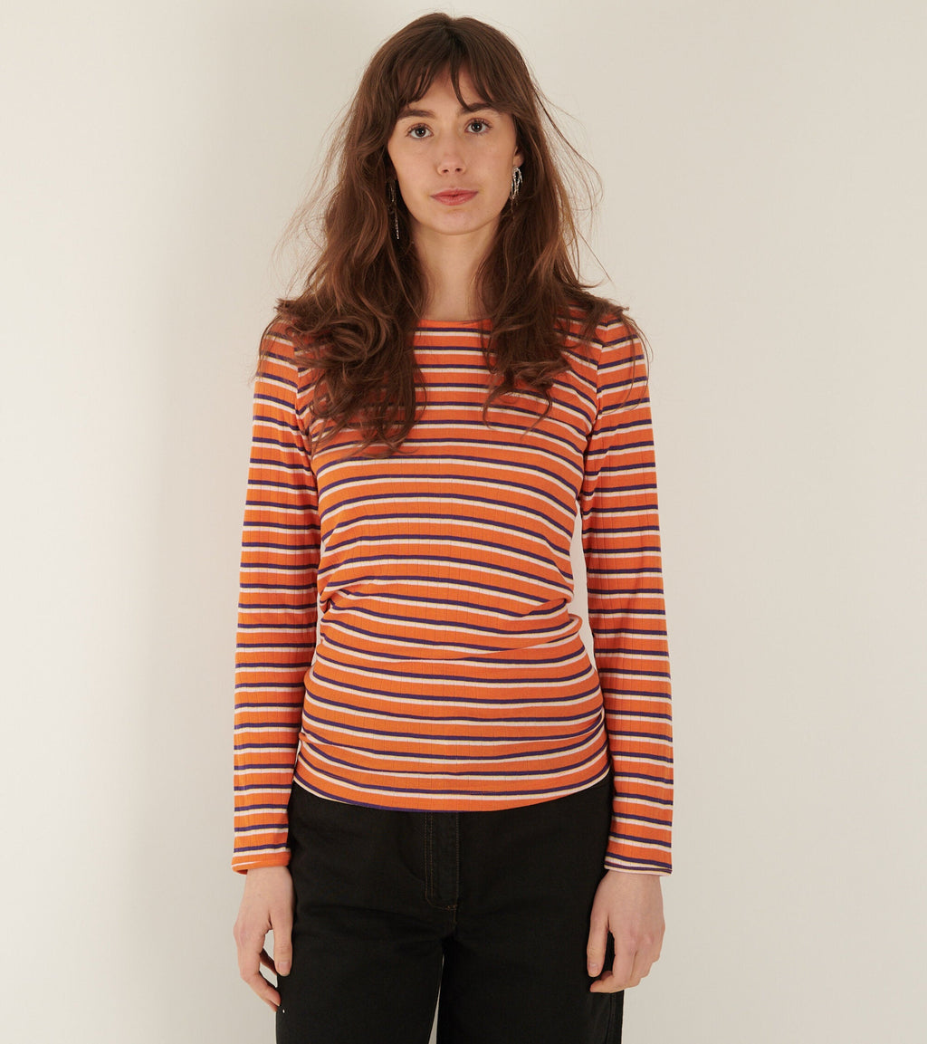 101 Rib Orange/Purple/Pink