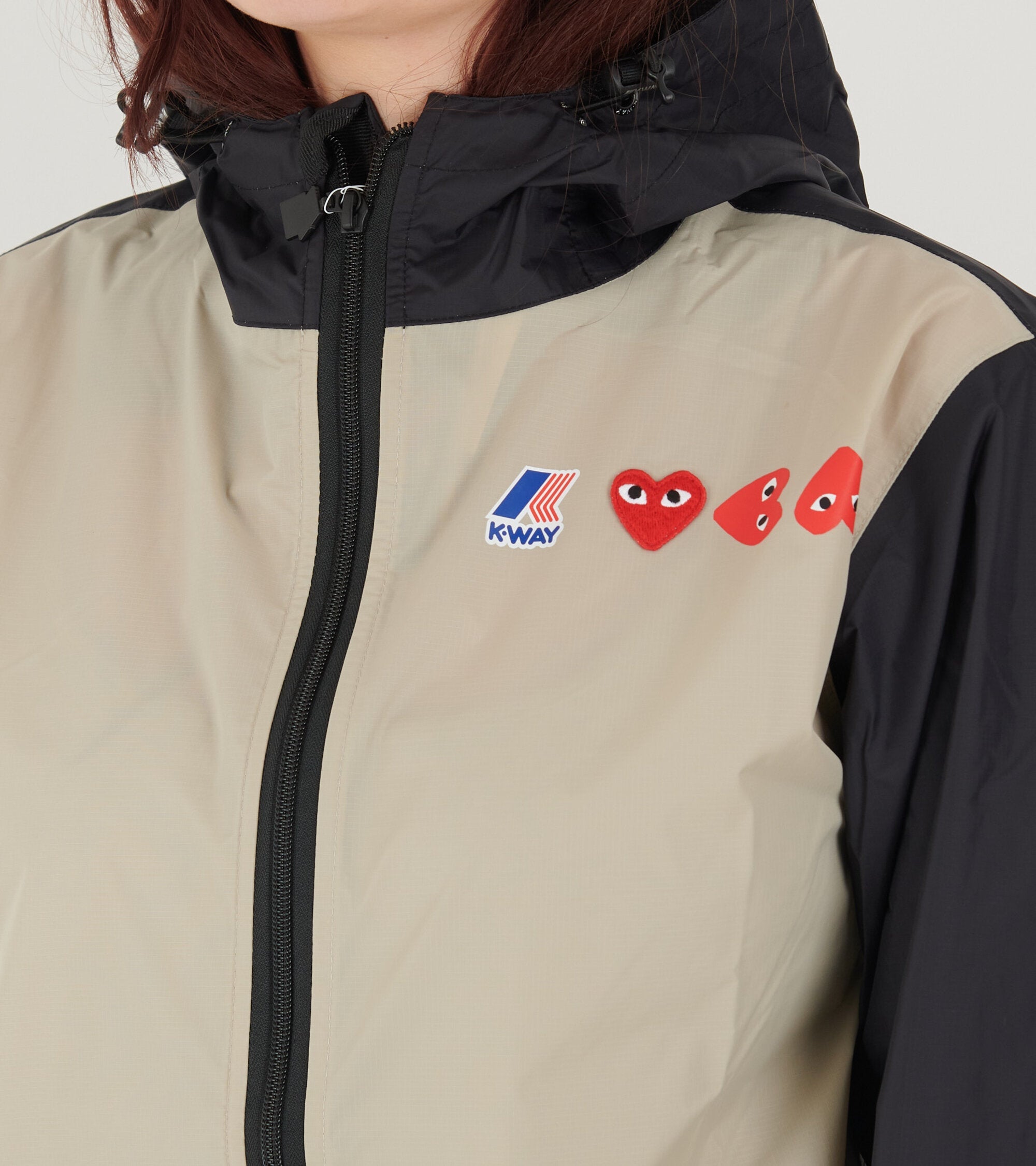 K-WAY Packable 3 Jacket Black/Beige