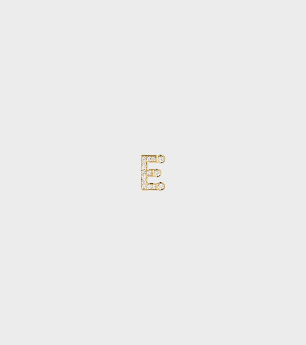 Petite E Earring Gold