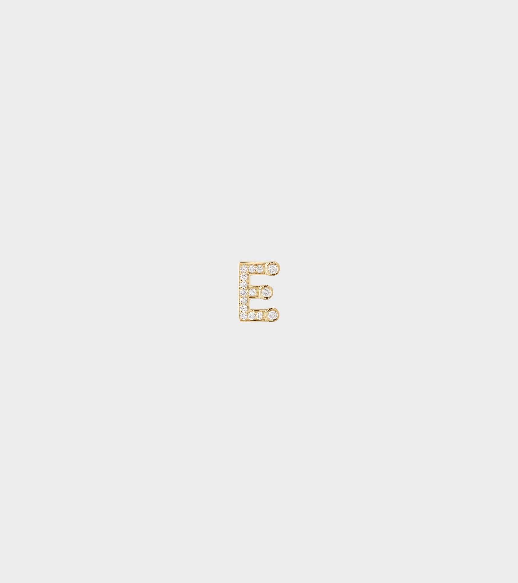 Petite E Earring Gold