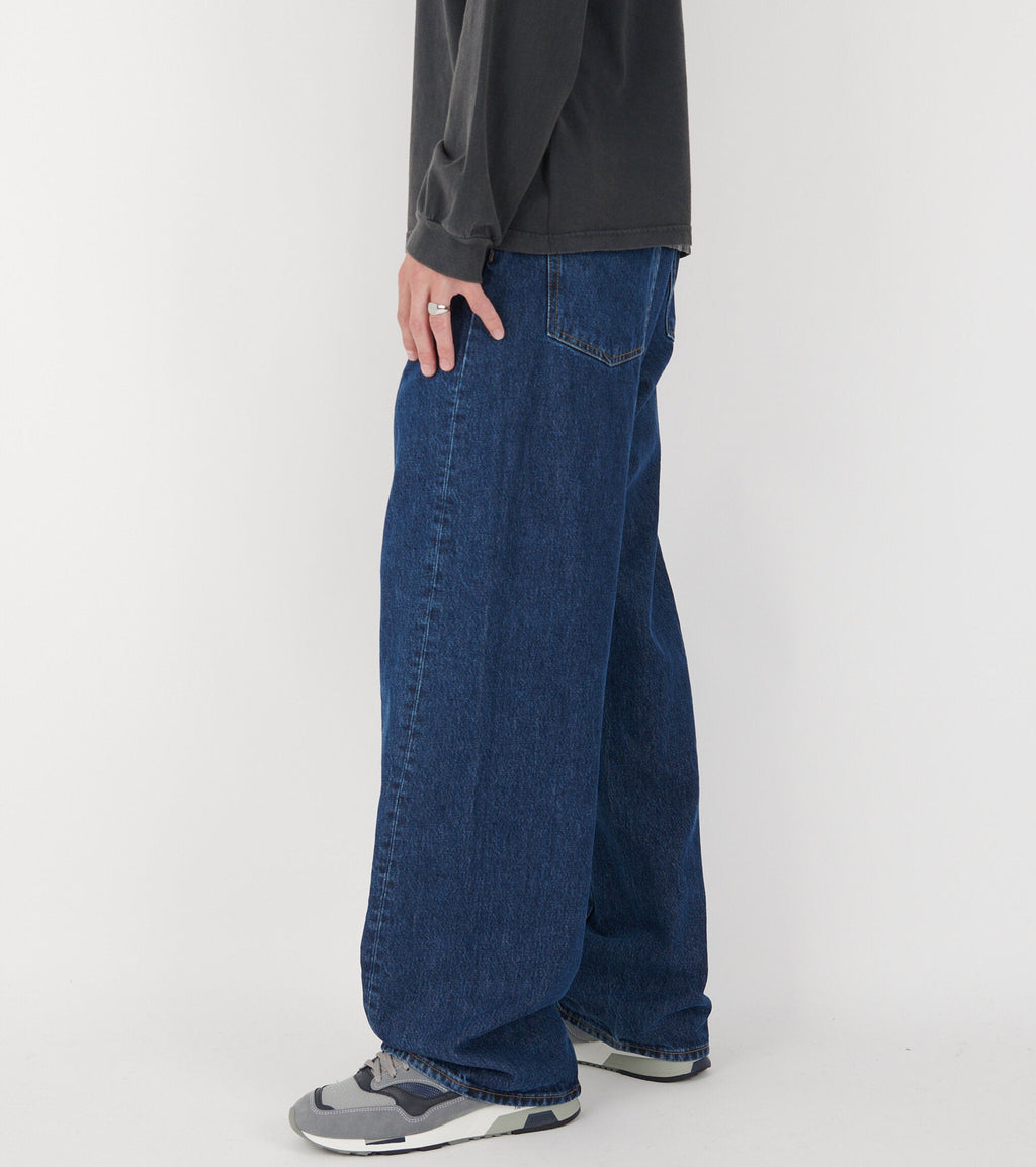 Wide Twist Jeans Rinse Blue