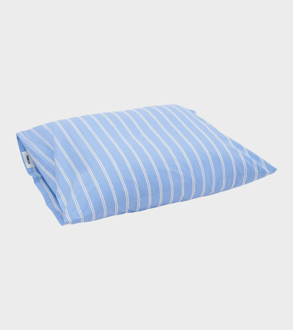 Percale Pillow 60x63 Island Blue Stripes
