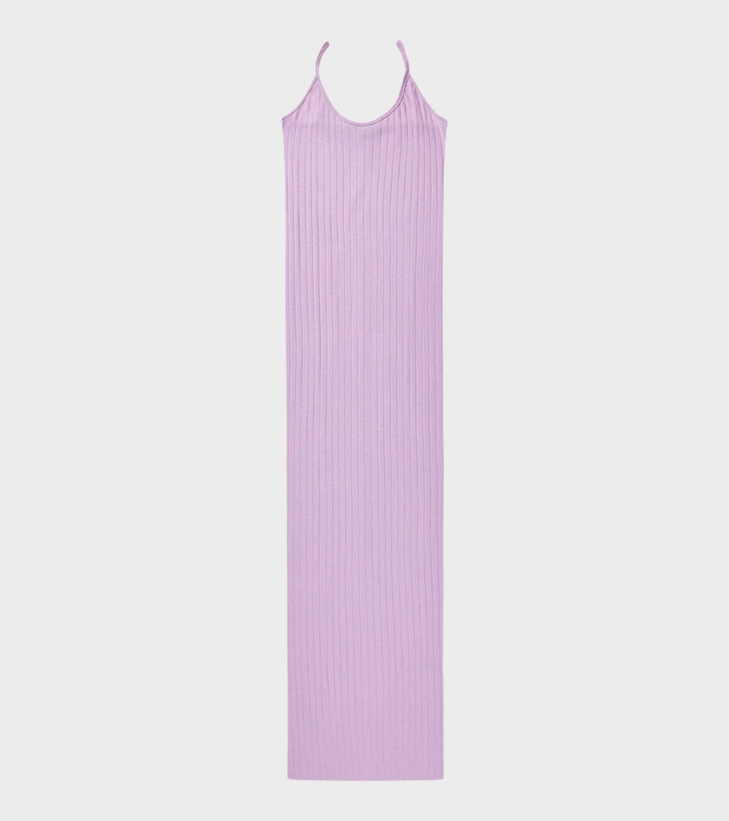 101 Strap Rib Dress Lilac
