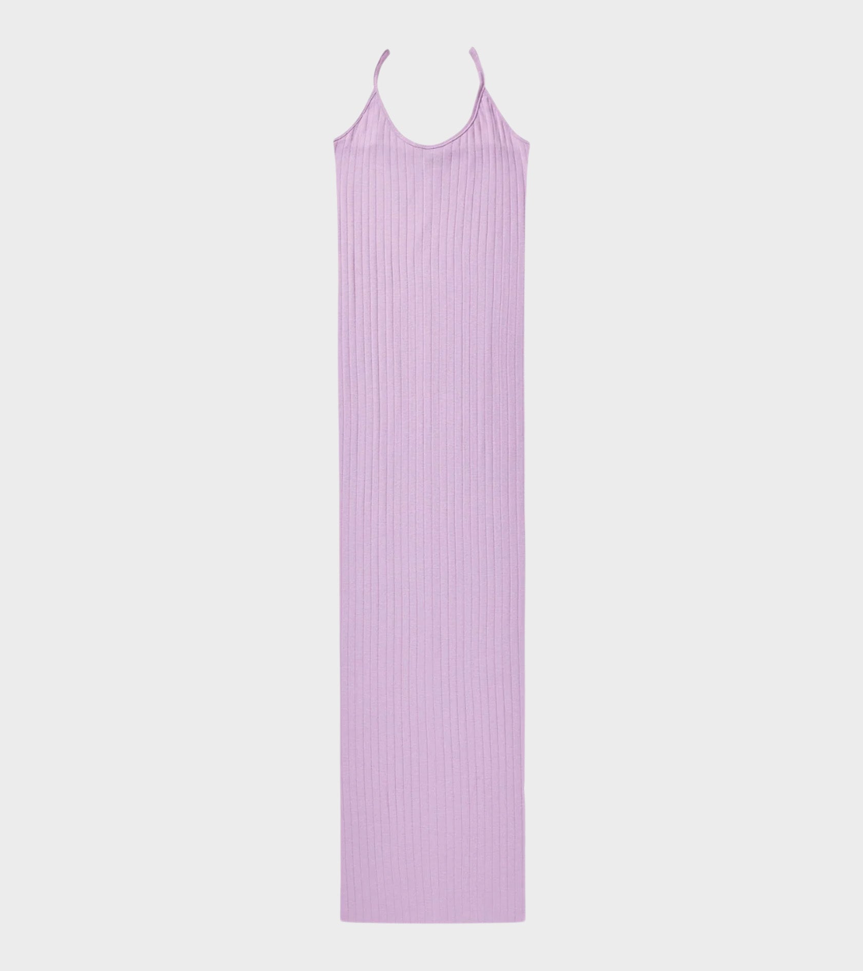 101 Strap Rib Dress Lilac