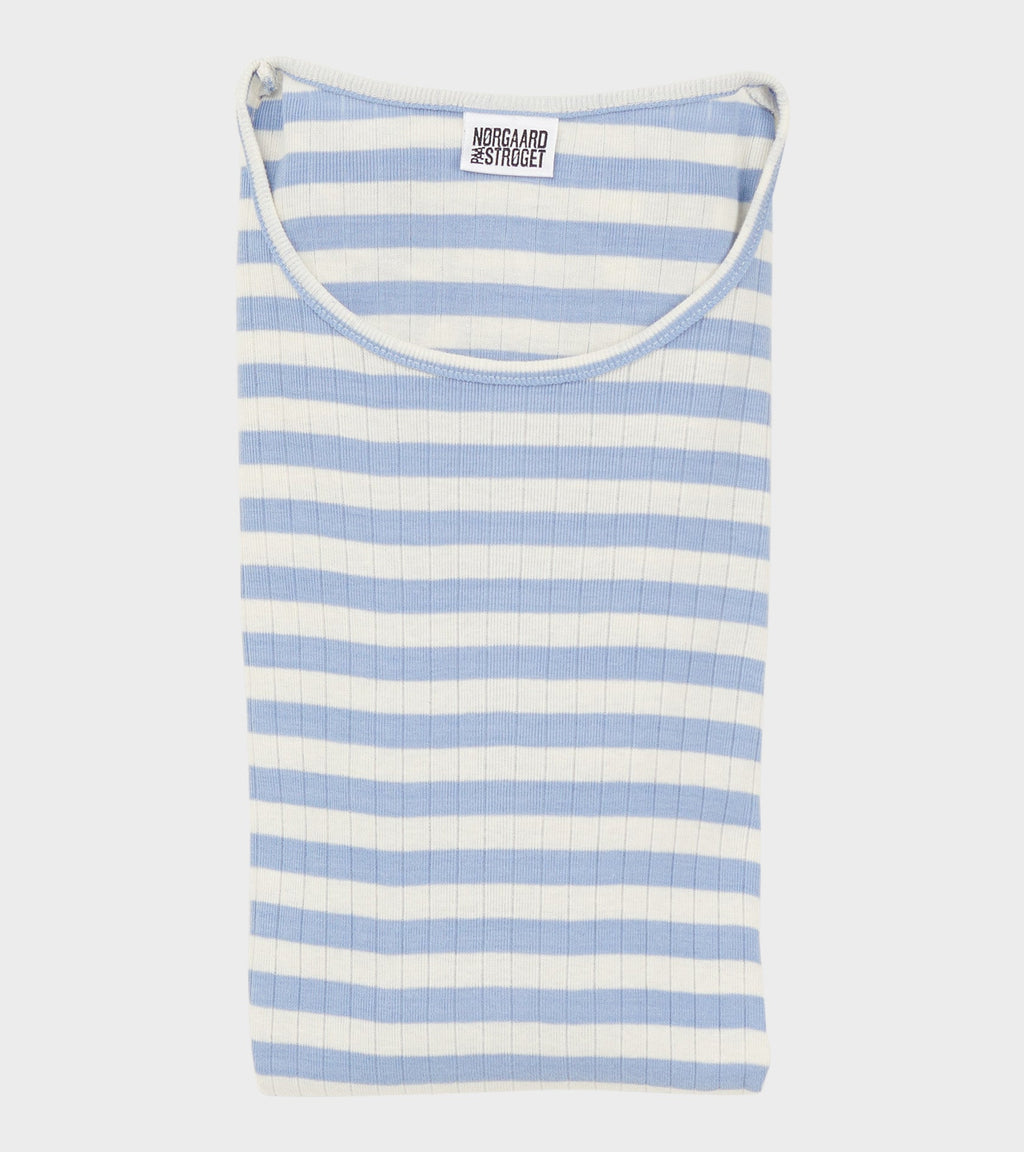 101 Rib Broadway Light Blue/Ecru