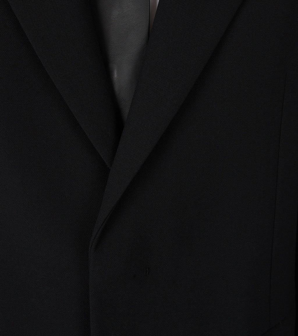 Textured Wool Blazer Black