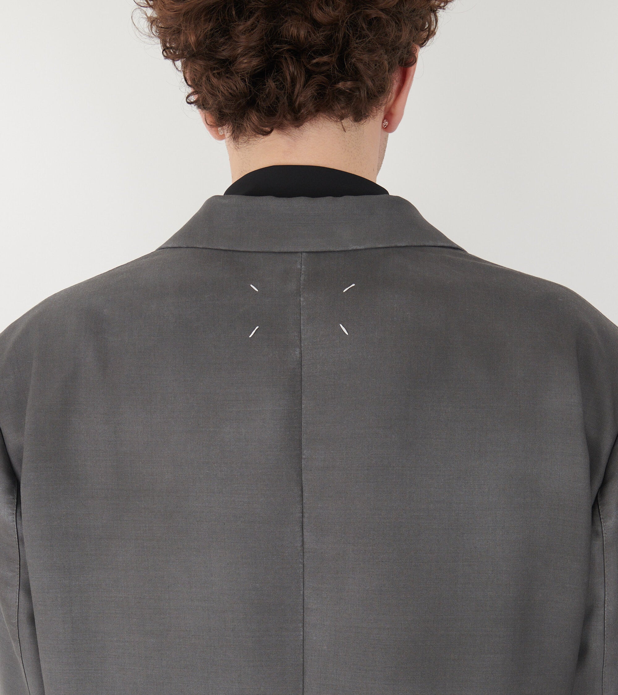Mohair Wool Suit Jacket Dark Avion