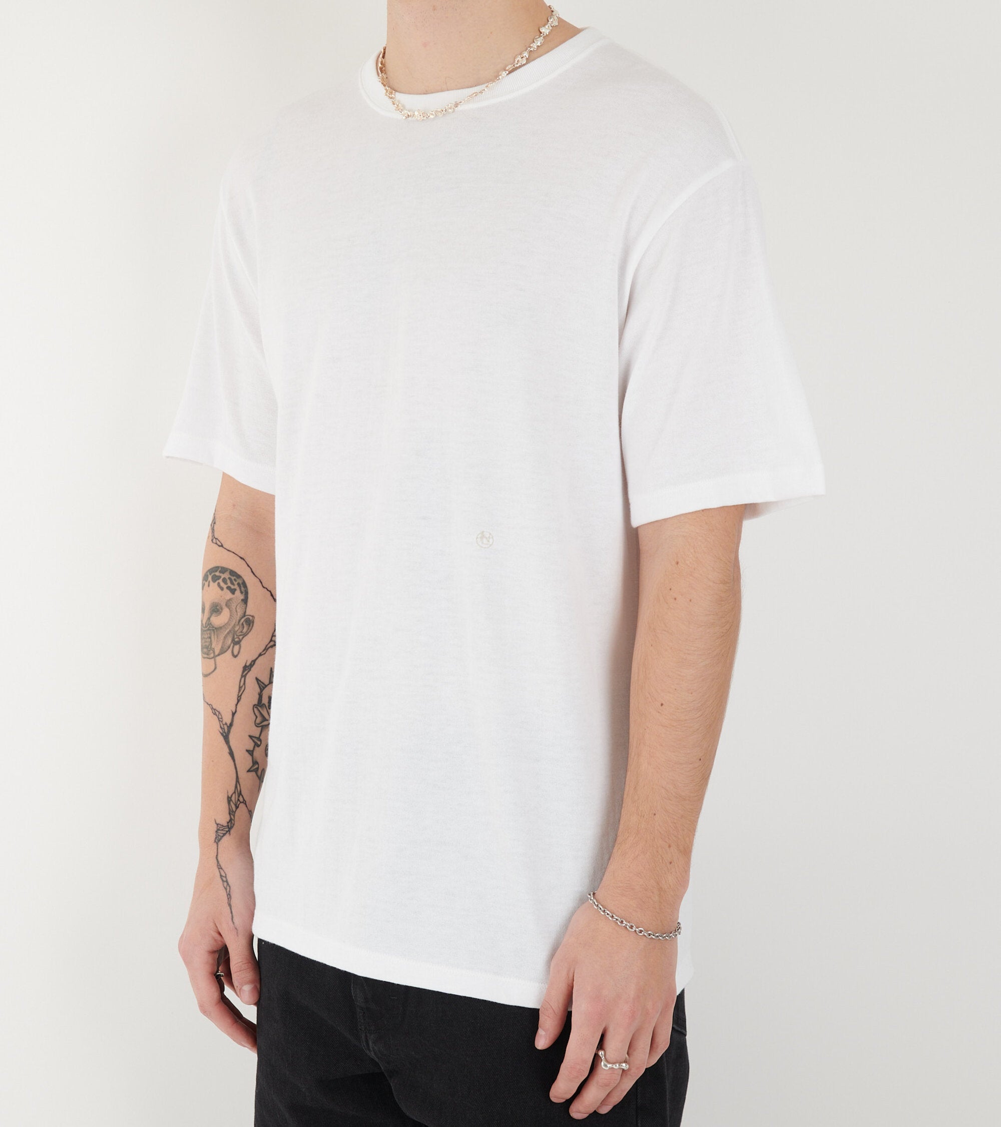 Loopwheel Coolmax Jersey Tee White
