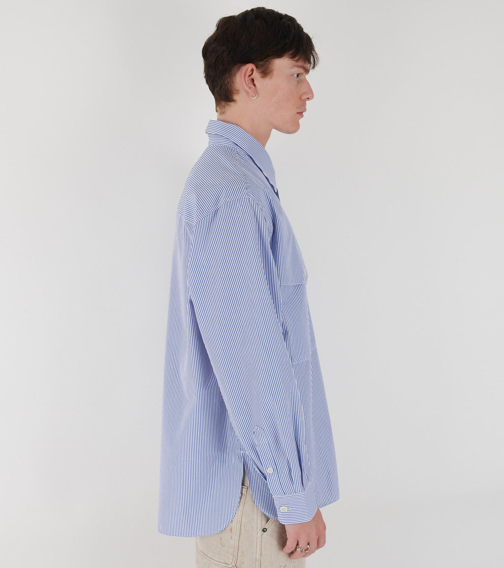 Dr. X Adams Note Shirt Blue Stripe