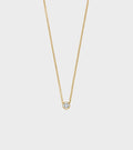 Diamond Simple Necklace Gold