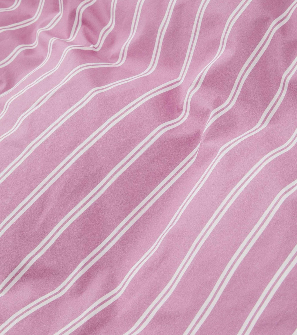 Percale Pillow 60x63 Mallow Pink Stripes