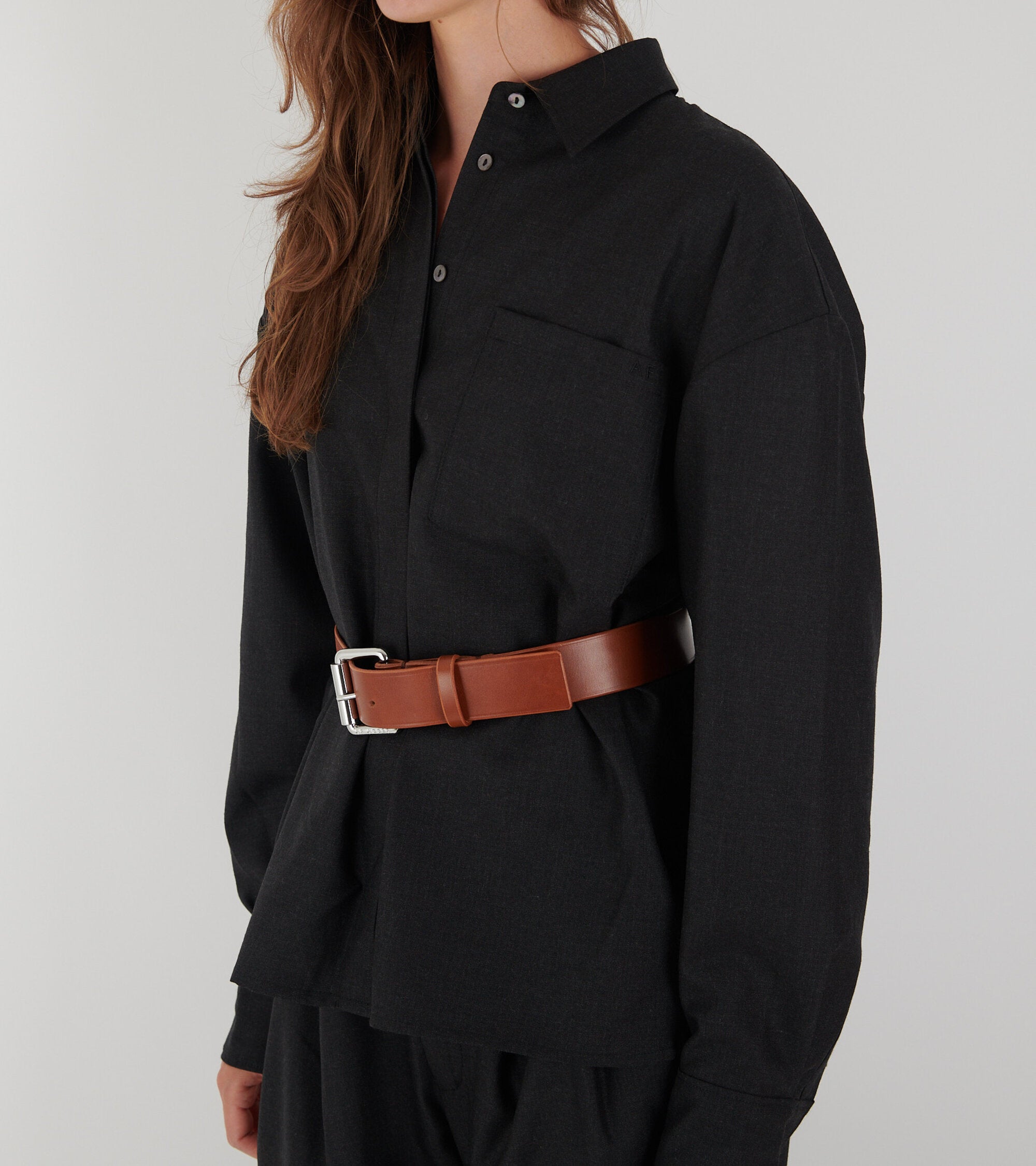 Wide Tärnsjö Belt Cognac