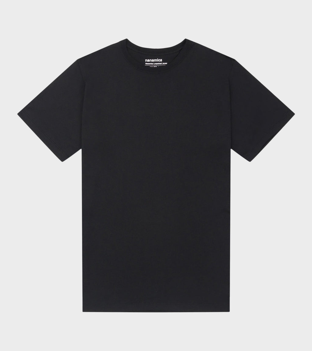 Loopwheel Coolmax Jersey Tee Black