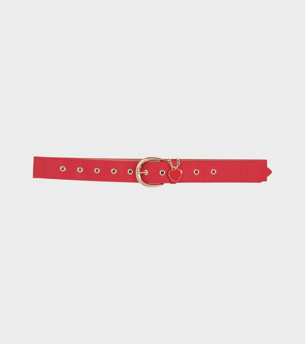 Snoopy Belt Bright Red