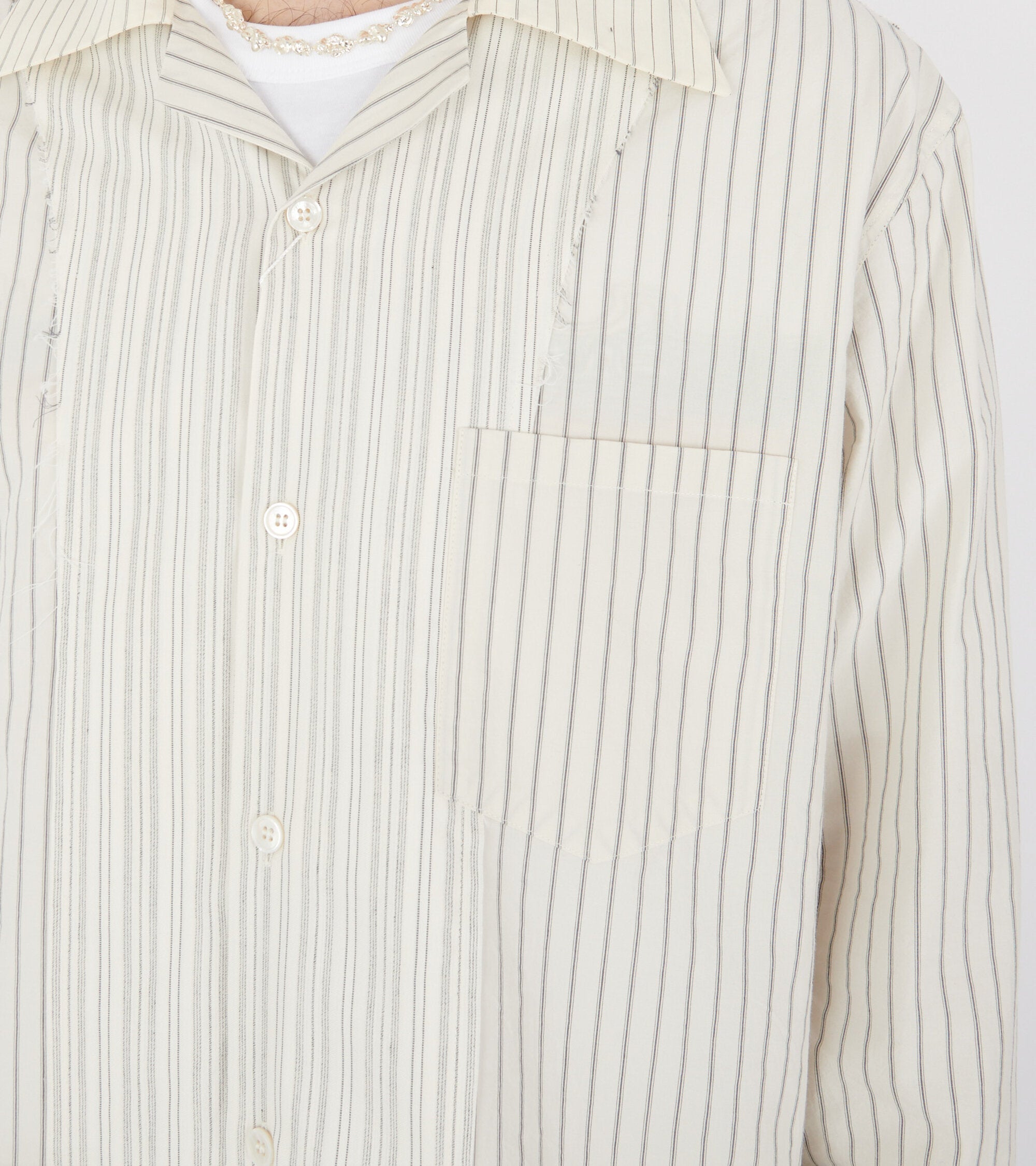 Striped Shirt Ecru
