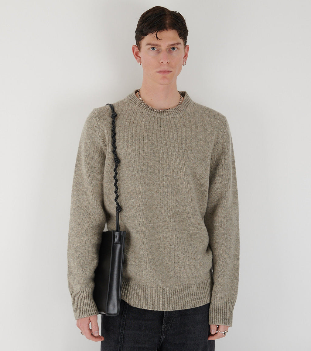 Relaxed Wool Knit Beige/Grey
