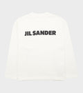 L/S Cotton Jersey Logo T-shirt Porcelain