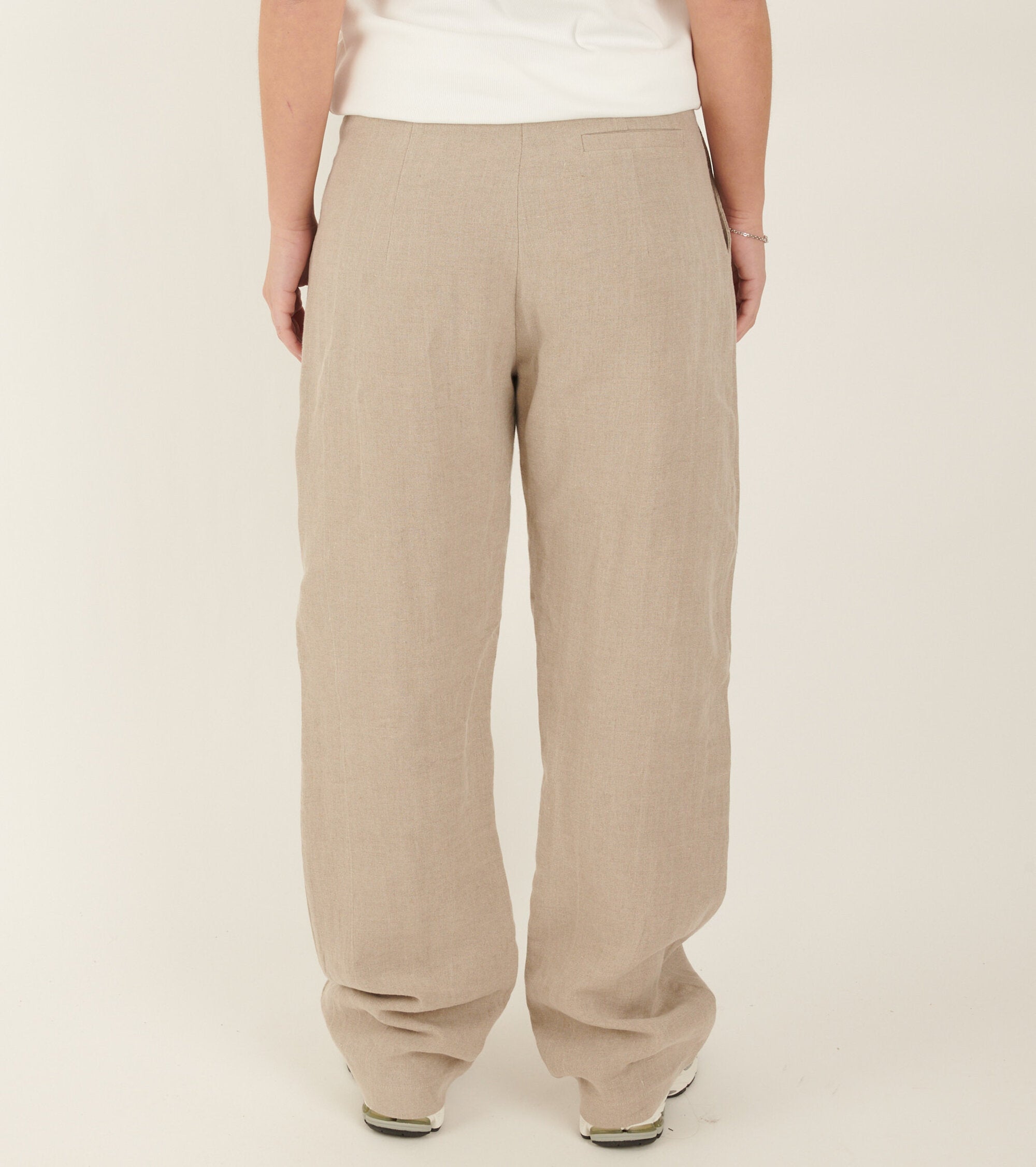 Linen Box Trousers Nature