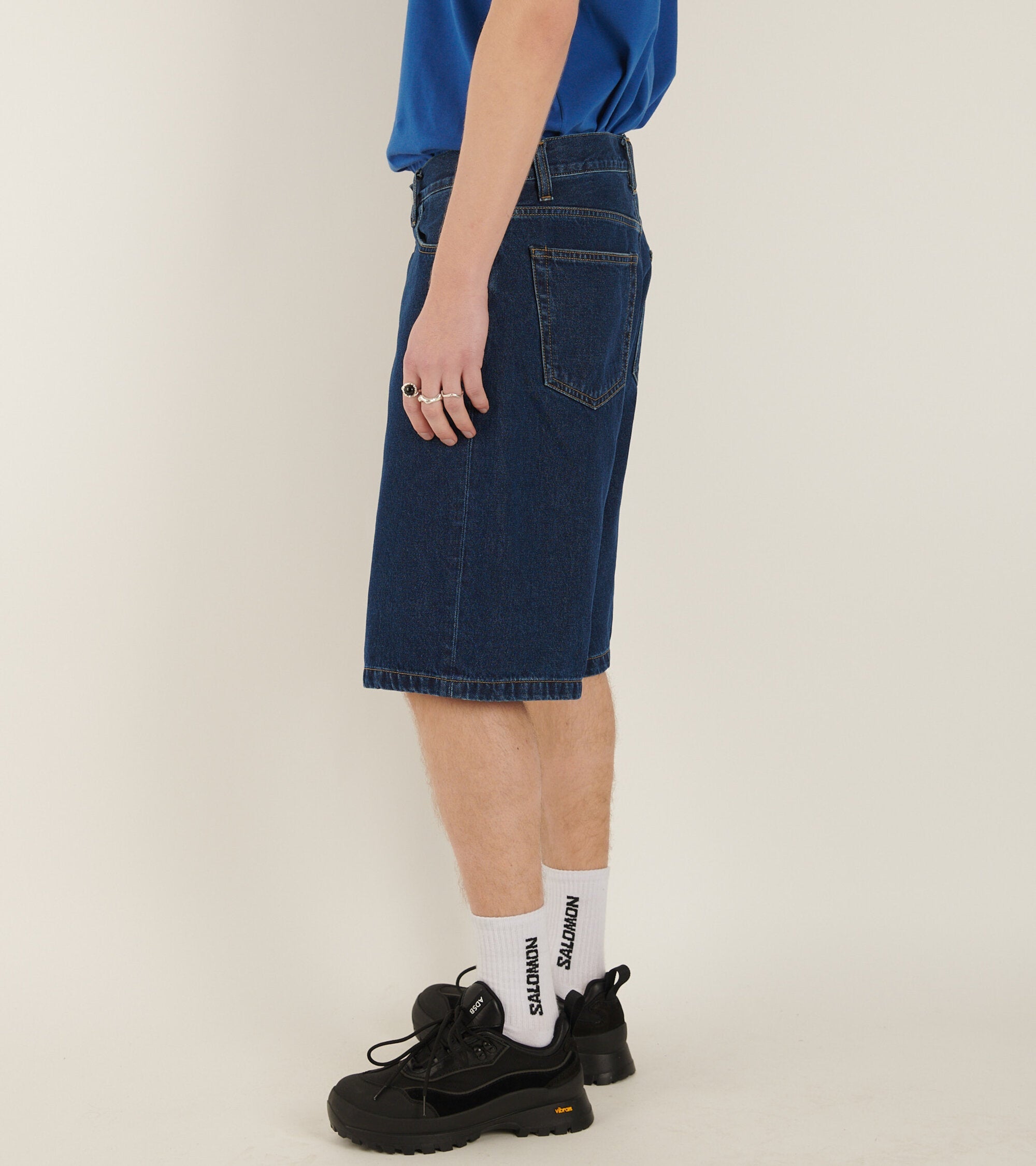Landon Shorts Stone Washed Blue