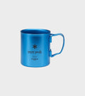 Titanium Double Wall Mug 450ml Blue