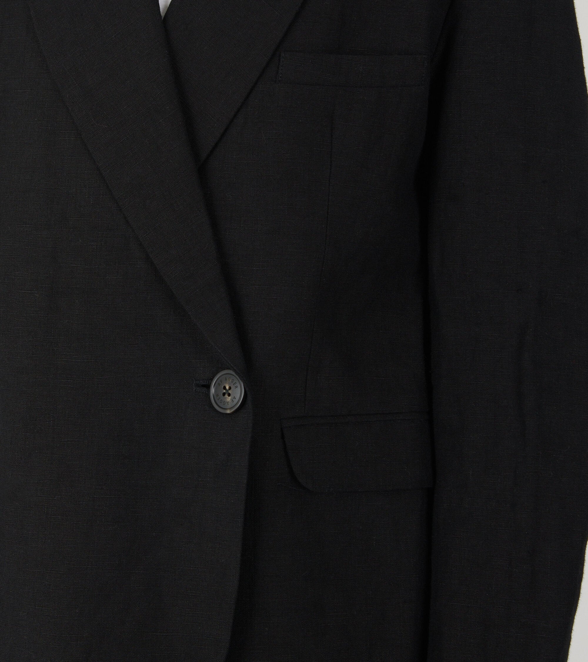 Linen Blazer Black