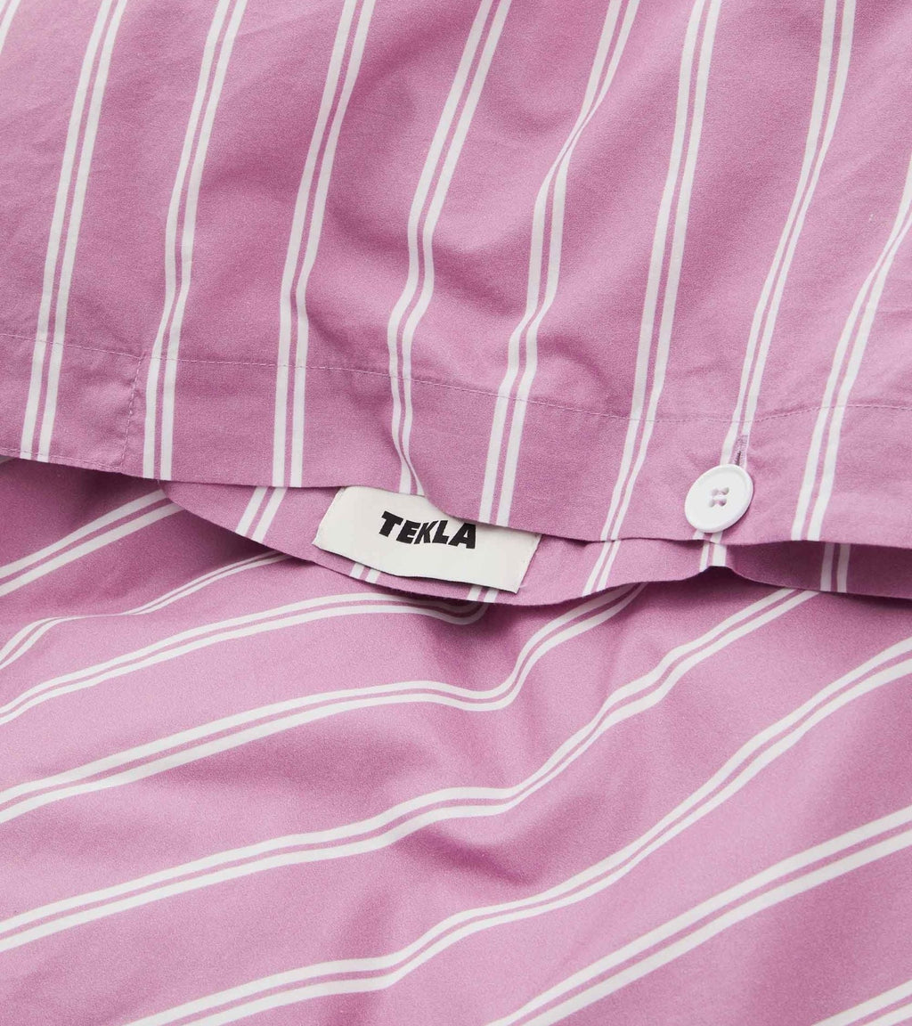 Percale Duvet 140x200 Mallow Pink Stripes