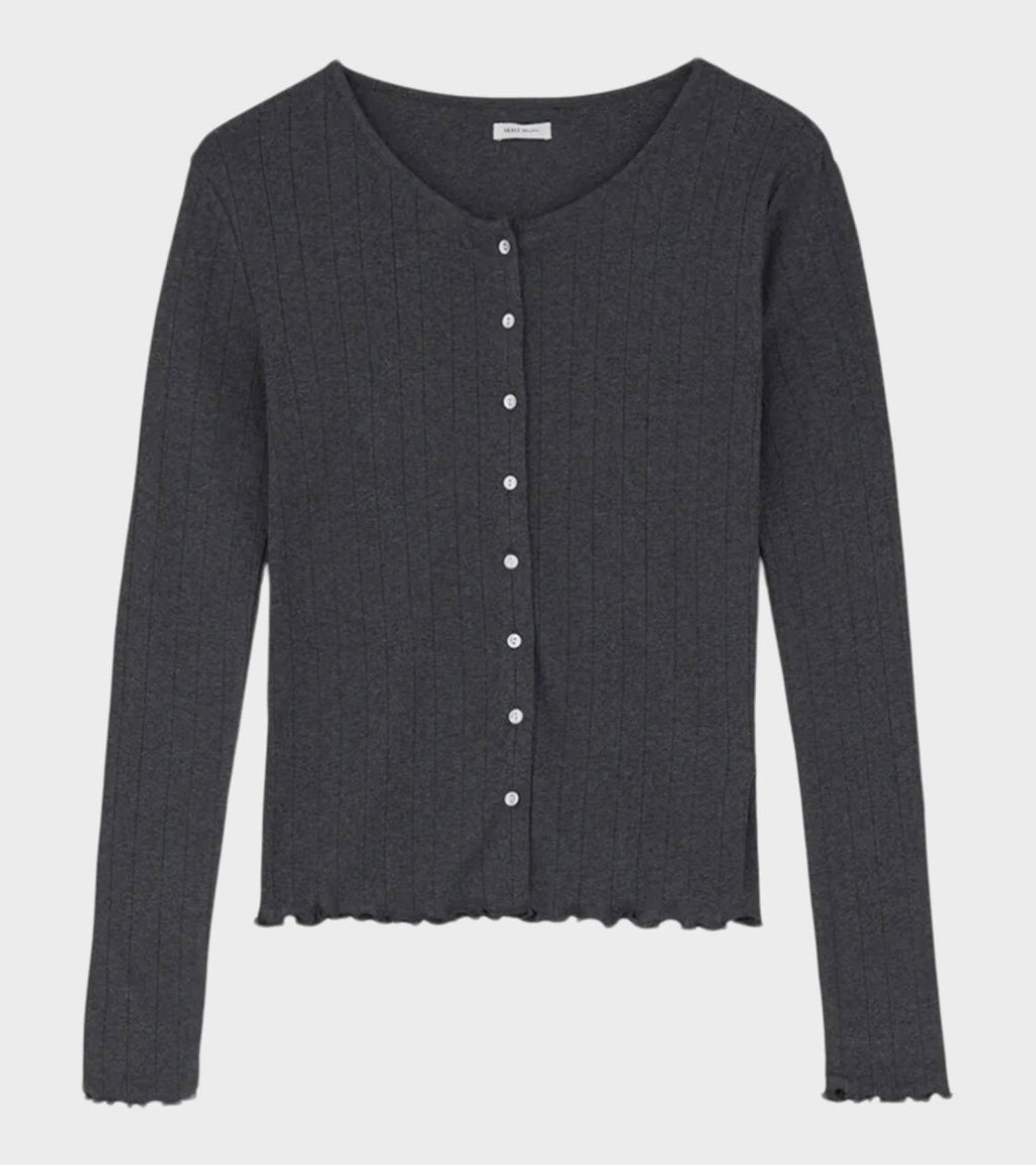 Edie Cardigan Dark Grey Melange