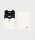 3-Pack L/S T-shirt Set Black/White/Navy